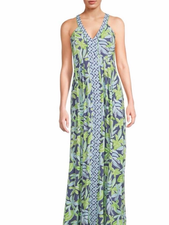 Lilly Pulitzer Dresses & Skirts - NEW Lilly Pulitzer Carmilla Maxi Dress in Sapphire Pool Tropical Tango Size 14